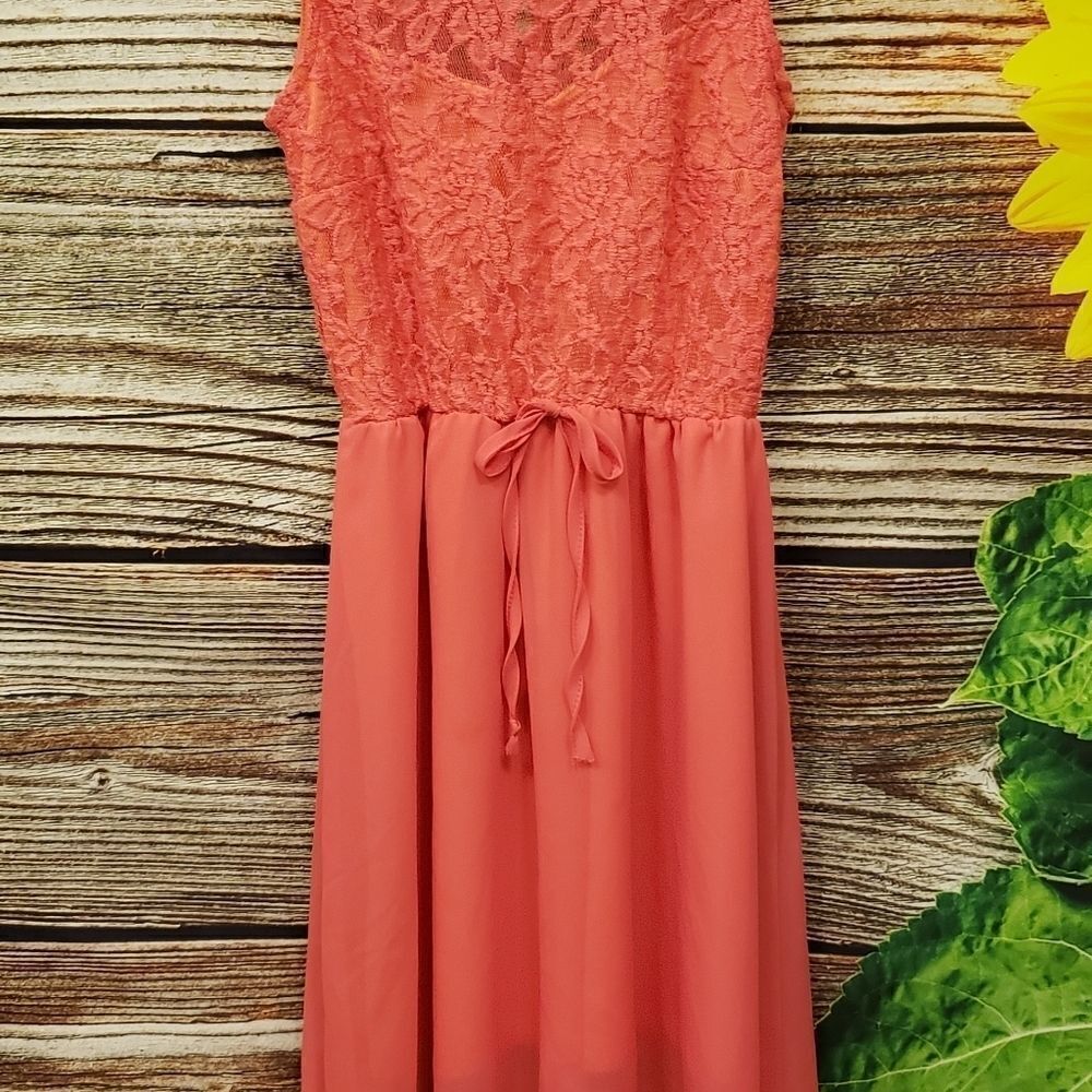 Attitude Unknown orange maxi dress size small - Picture 5 of 5